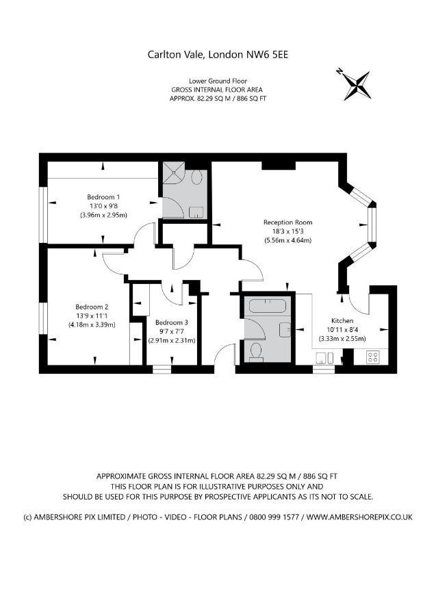 Modern 3 And 2 Bedroom Flat In Central With Installed Ac Apartamento *