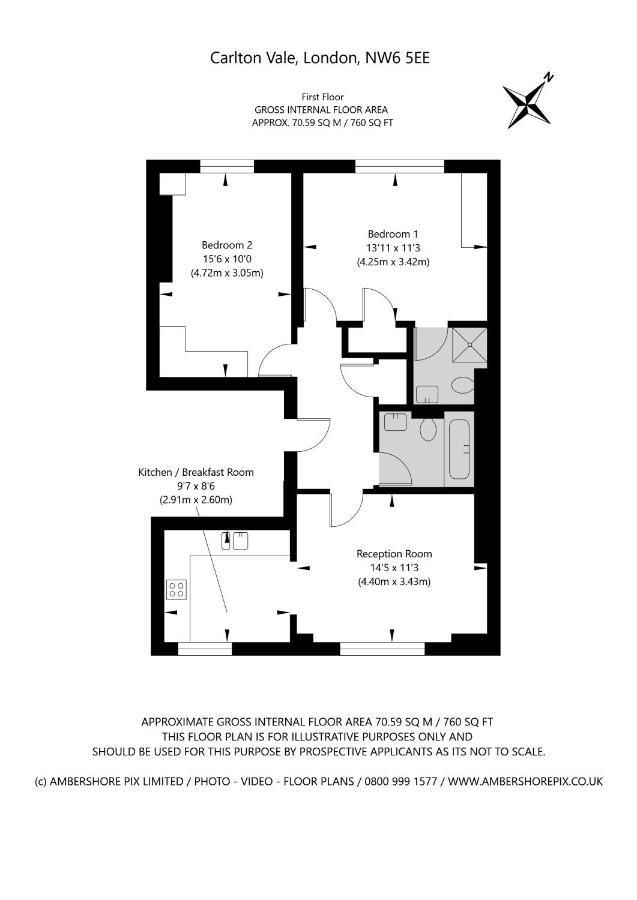 Apartamento Modern 3 And 2 Bedroom Flat In Central With Installed Ac *
